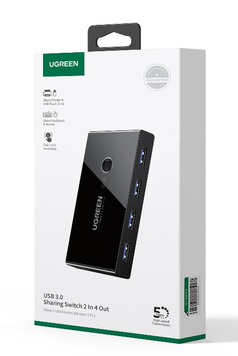 UGREEN 2 In 4 Out USB 2.0 Sharing Switch Box - Ảnh 4