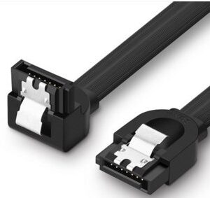 UGREEN Angled SATA 3 Data Cable 0.5m (Black)