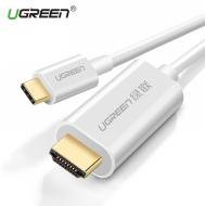 UGREEN USB Type C to HDMI Cable Male to Male ABS Case 1.5m (White)