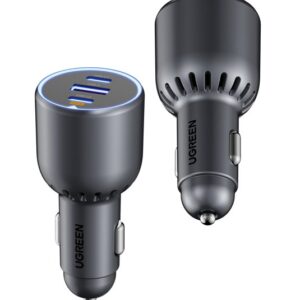 UGREEN 75W 3-Port Fast Car Charger
