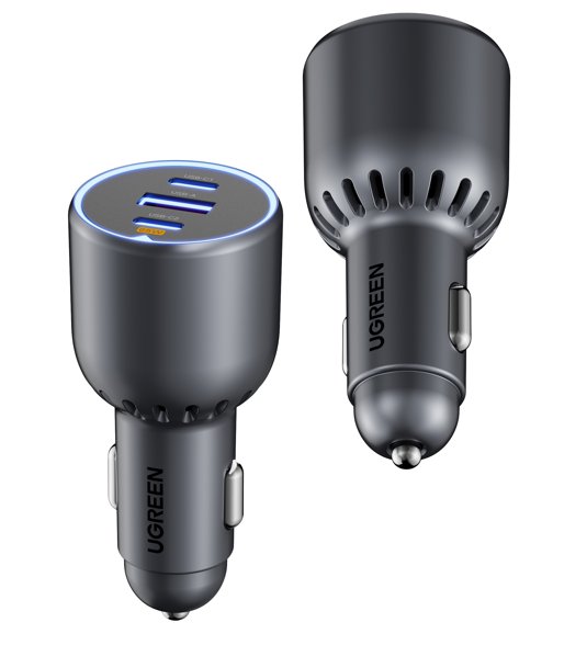 UGREEN 75W 3-Port Fast Car Charger