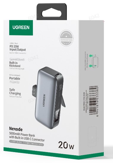 UGREEN 5000mAh Power Bank with Built-in USB-C Connector - Ảnh 2