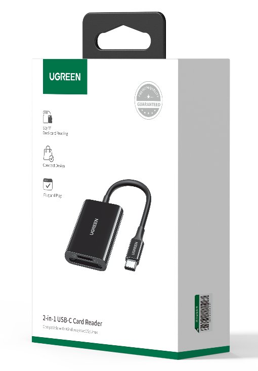 UGREEN 2-in-1 USB-C Card Reader - Ảnh 4