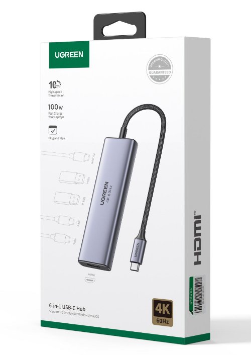 UGREEN 6-in-1 USB-C Hub - Ảnh 2