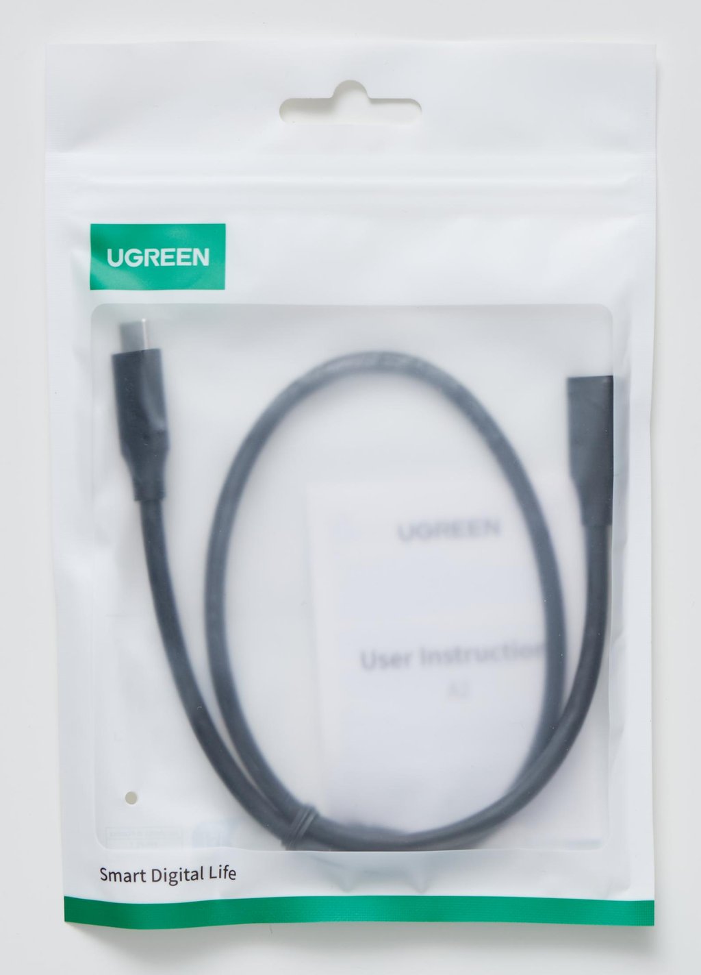 UGREEN USB Type C Male to Female Extension Cable 0.5m (Black) - Ảnh 2