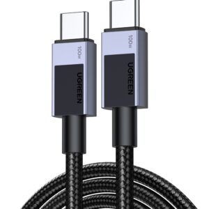 UGREEN USB-C to USB-C PD Fast Charging Cable 5A Max Space Gray 1m