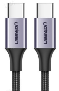 UGREEN USB-C to USB-C PD Fast Charging Cable 3A Max Gray Black 0.5m