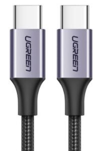 UGREEN USB-C to USB-C PD Fast Charging Cable 3A Max Gray Black 1m