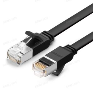 UGREEN Cat 6 U/UTP Pure Copper Ethernet Flat Cable 2m (Black)