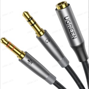 UGREEN 2×3.5mm Male to 3.5mm Female Audio Cable