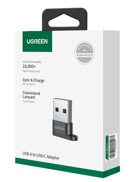 UGREEN USB A Male to USB-C Female Adapter (Black) - Ảnh 2