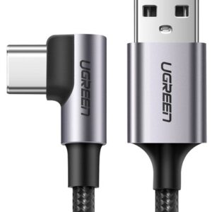 UGREEN Right Angle USB-A to USB-C Cable 1m (Space Gray)