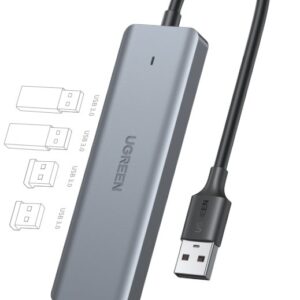 UGREEN 4-Port USB3.0 Hub with USB-C Power Supply