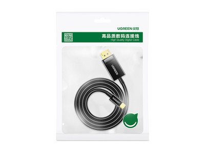 UGREEN USB Type C to DP Cable 1.5m (Black) - Ảnh 2