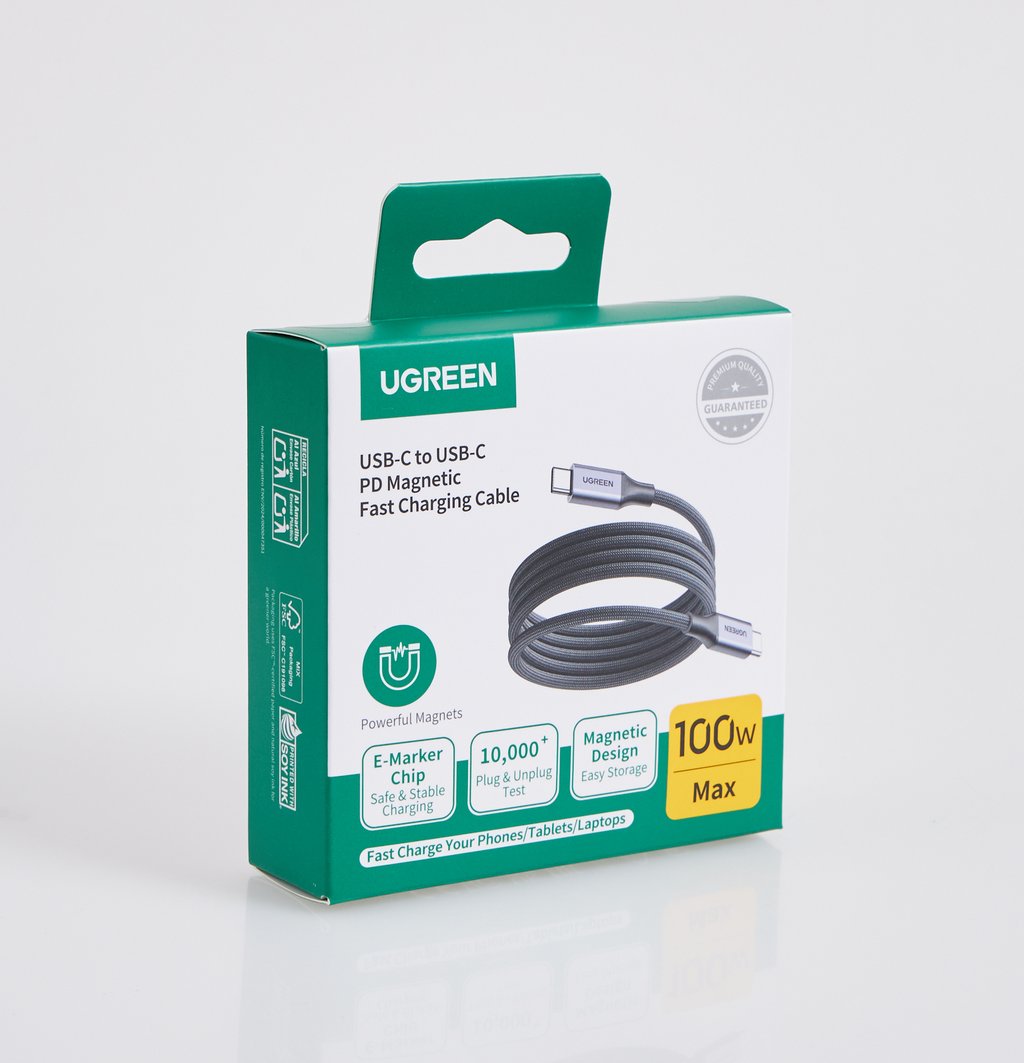 UGREEN USB-C to USB-C PD Magnetic Fast Charging Cable - Ảnh 2