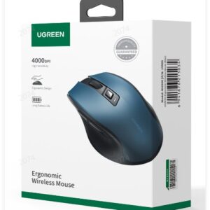 UGREEN Dual Mode Ergonomic Wireless Mouse Blue