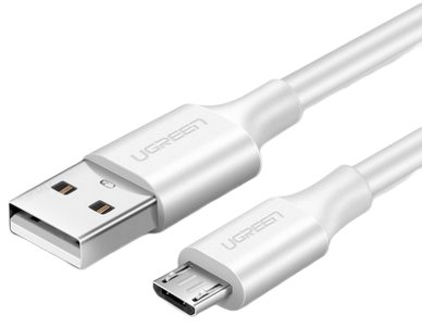UGREEN USB 2.0 A to Micro USB Cable Nickel Plating 2m (White)