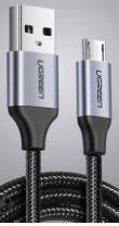 UGREEN US290 Micro USB 2.0 Cable 1M Metal/Black