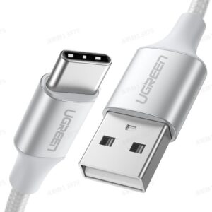 UGREEN USB-C Male to USB 2.0 Male Cable Aluminum Braid 3m (Silvery White)