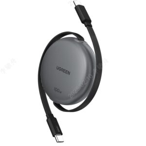UGREEN USB-C to USB-C PD Fast Charging Retractable Cable 100W Max 1m