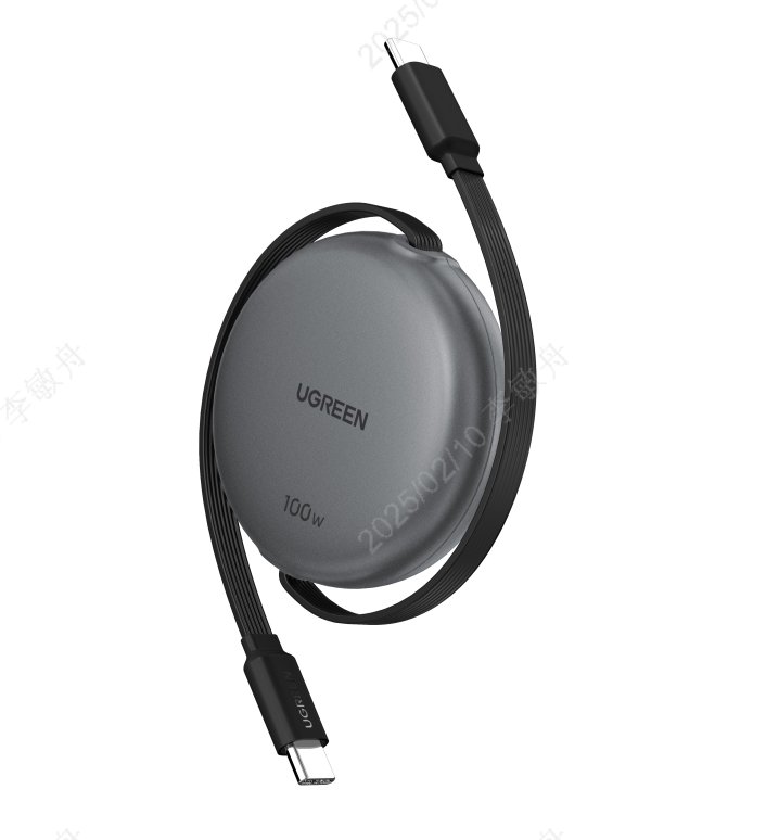 UGREEN USB-C to USB-C PD Fast Charging Retractable Cable 100W Max 1m