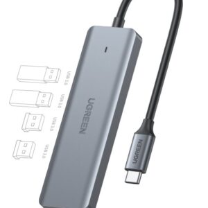 UGREEN 4-Port USB3.0 Hub with USB-C Power Supply