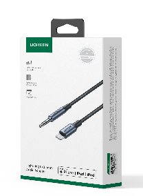 UGREEN Lightning to 3.5mm Aux Cable Aluminum Shell with Braided 1m (Black) - Ảnh 2