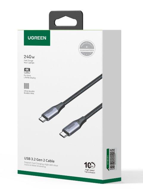 UGREEN USB 3.2 Gen 2 Cable Black 1m - Ảnh 2