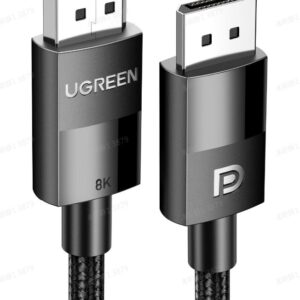 UGREEN DP 1.4 Male to Male Plastic Case Braided Cable 2m
