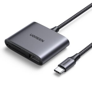 UGREEN USB-C to SD/TF + USB 2.0 Memory Card Reader