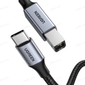 UGREEN USB-C Male to USB-B 2.0 Printer Cable 1m Space Gray