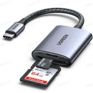 UGREEN USB-C to SD/TF Memory Card Reader Alu Case