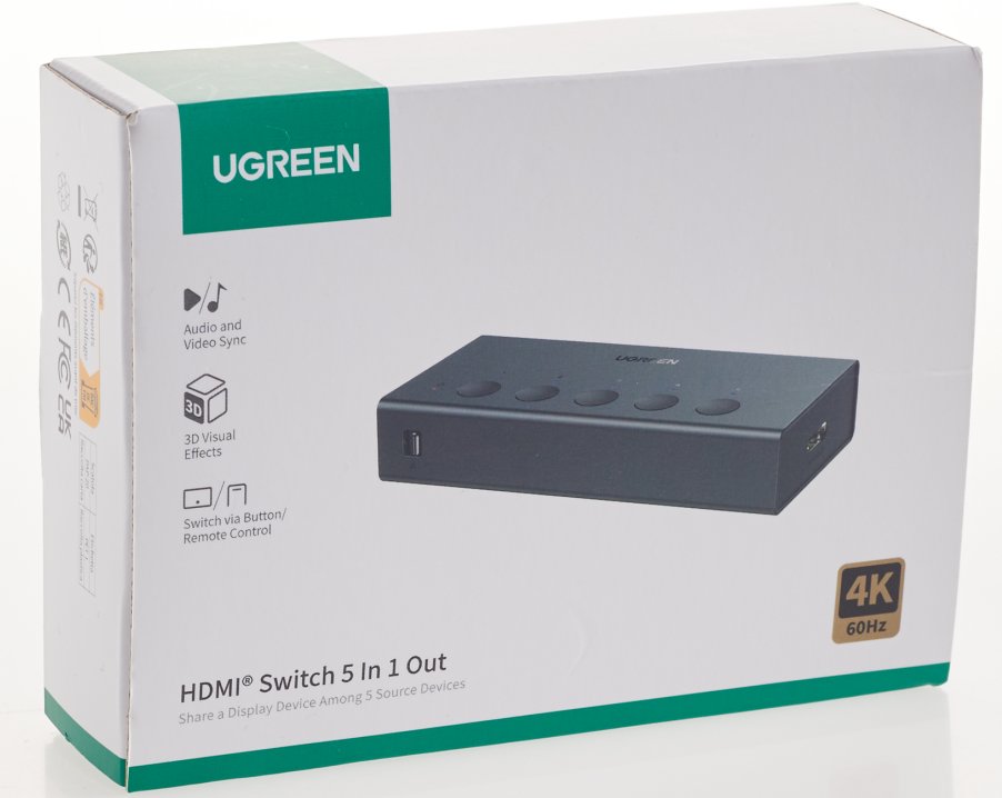 UGREEN 5-In 1-Out HDMI Switch - Ảnh 2