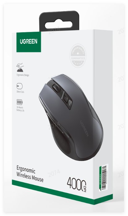 UGREEN Ergonomic Wireless Mouse (Blue) - Ảnh 14